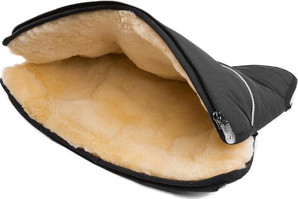 Actual product image Werner Christ MOFFY lambskin hand warmer