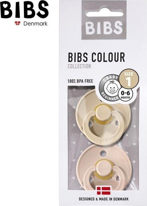 Actual product image Bibs 2-PACK S BLUSH & VANILLA Smoczek Uspokajający kauczuk Hevea (2 x, up to 6 M.)