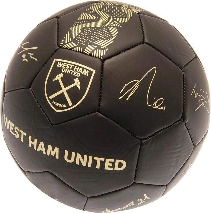 West Ham United FC Fussball mit Unterschriften