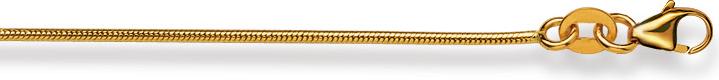 Produktbild Natsumi Schmuck Halskette Gelbgold 18K/750 Schlange matt 1.1mm (750/18 K Gelbgold, 42 cm)