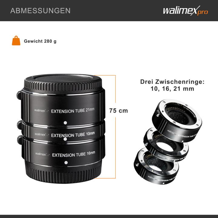 Actual product image Walimex Automatic intermediate ring set
