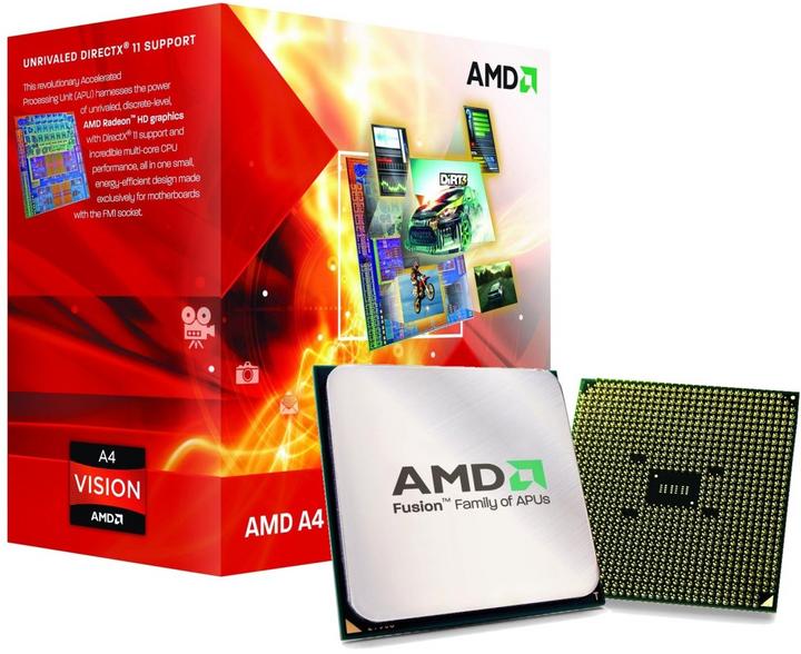 AMD A4-3300 Apu, 2c/2t (FM1, 2.50 GHz, 2 -Core)
