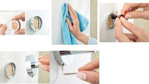 Produktbild tesa Power.Kit Befestigungsadapter BK20, selbstklebendes Ersatzteil, 41mm Durchmesser, 8mm Höhe