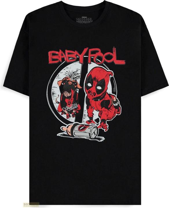 Actual product image Difuzed Deadpool - I Need A Drink - Men's Short Sleeved T-shirt - M (M)