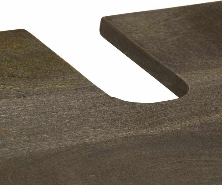 Actual product image VidaXL 3-piece bathroom furniture set black solid mango wood