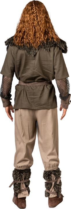 Immagine prodotto Orlob Costume da vichingo: top, pantaloni, collo di pelliccia, scaldamuscoli, scaldabraccia, cintura (50, 51, 52)