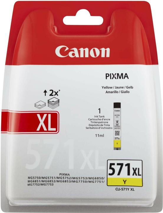 Actual product image Canon Cli-571y XL (Y)