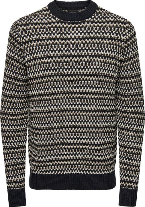 Only & Sons ONSMUSA REG 3 STRUC CREW KNIT Strickpullover (M)