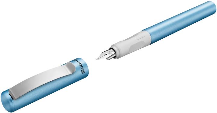 Actual product image Pelikan Fountain pen Pina Colada blue metallic 1+1 TP/FS blue folding box (Blue Metallic, 1 x)