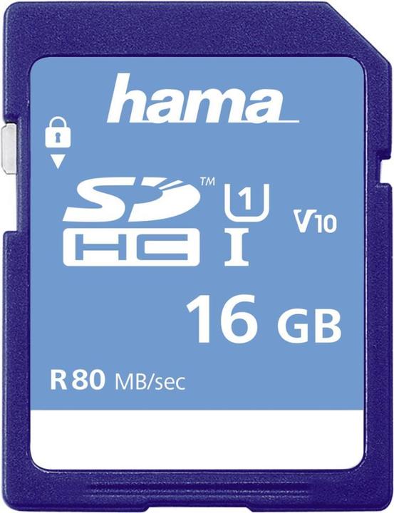 Actual product image Hama Sdhc (16 GB, SDHC, U1, UHS-I)