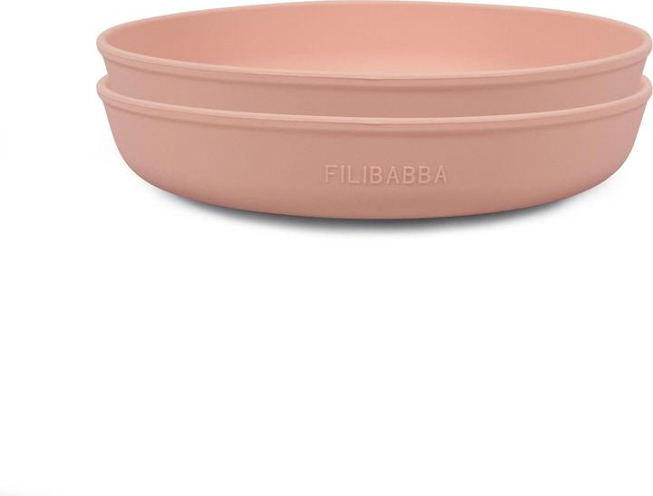 Image du produit Filibabba Assiettes en silicone pack de 2 - Peach