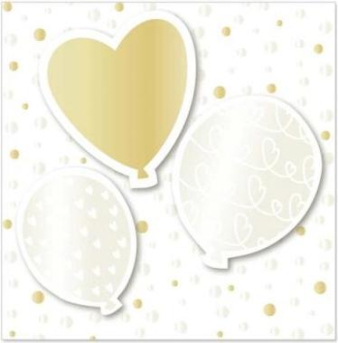 Produktbild Artebene Karte Mini Luftballon 8x8cm bedruckt mit drei