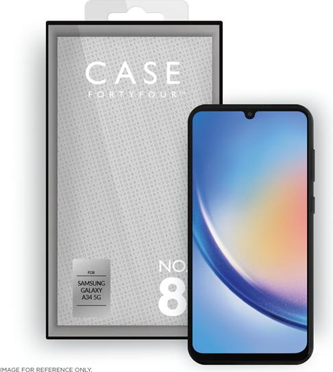 Immagine prodotto Case FortyFour Custodia in silicone liquido n. 8 nera (Samsung Galaxy A34 5G)