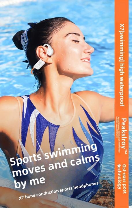 Immagine prodotto PhoneLook Bluetooth 5.4 Wasserdichte kabellose Knochenleitungs-Kopfhörer für Sport und Schwimmen mit 32 GB int (Senza fili)