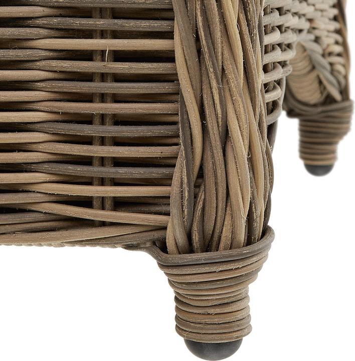 Actual product image tectake 2 Garden chairs in luxury rattan with cushions
