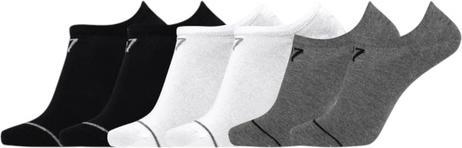 CR7 Socken Footies Bamboo 6er Pack Schwarz/Weiss/Grau (6er Pack, 40 - 46)