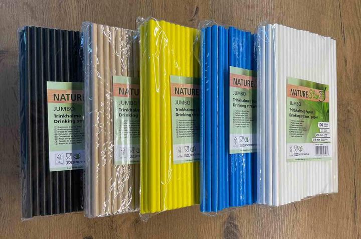 Produktbild Luxentu Papier-Trinkhalme Jumbo (100 x)