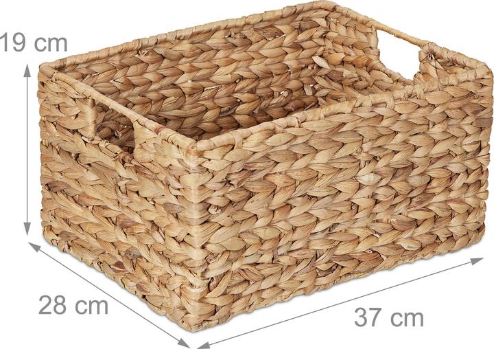 Produktbild Relaxdays Aufbewahrungskorb (1 x, 28 x 37 x 19 cm)