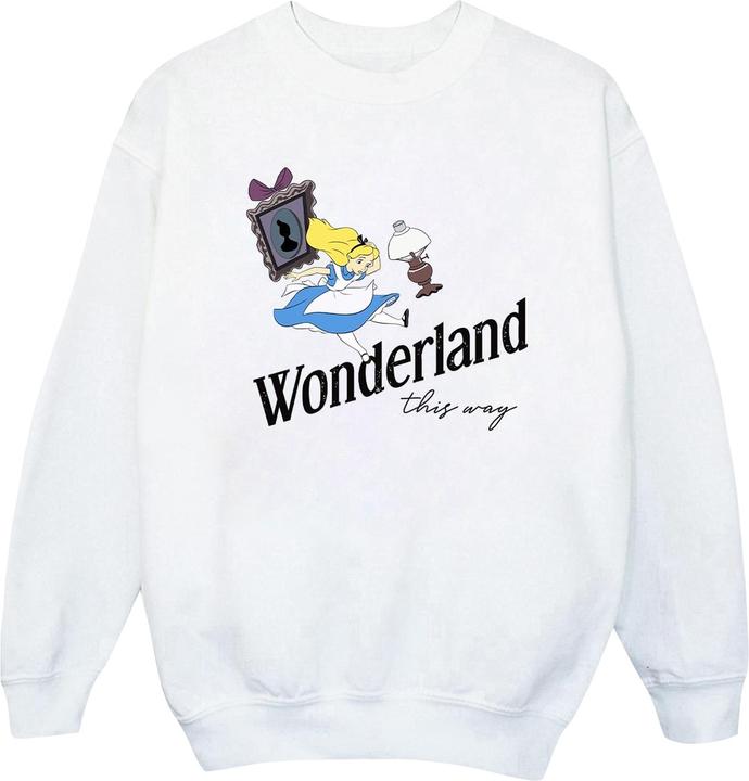 Disney Sweatshirt Jungen Alice im Wunderland This Way