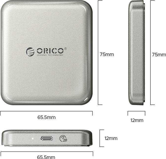 Actual product image Orico 2TB A20PLUS Type-C R2000:W1800 (2000 GB)