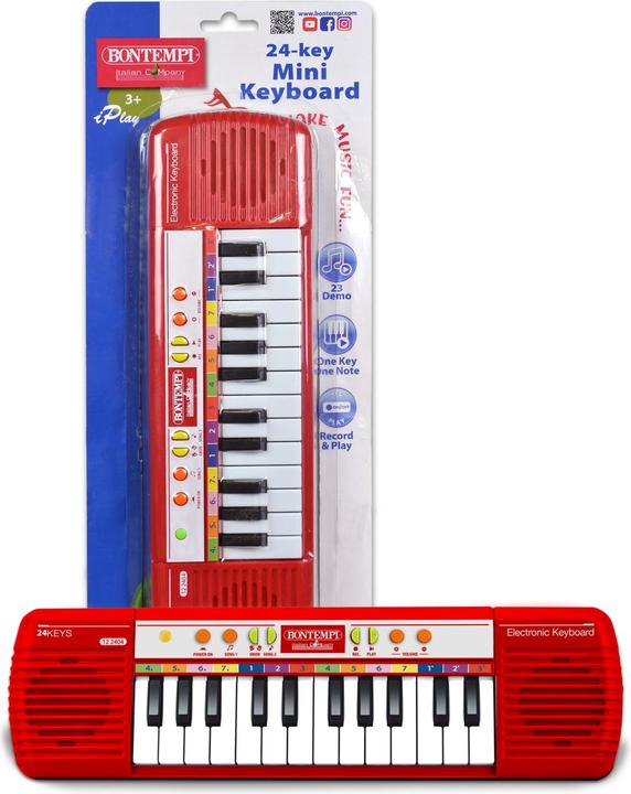 Produktbild Bontempi Elektronik-Keyboard mit 24 Tasten Blister