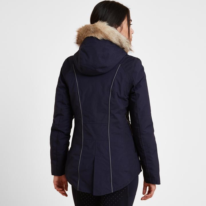 Image du produit Fouganza Veste d'équitation d'hiver 580 imperméable femme bleu (XS)