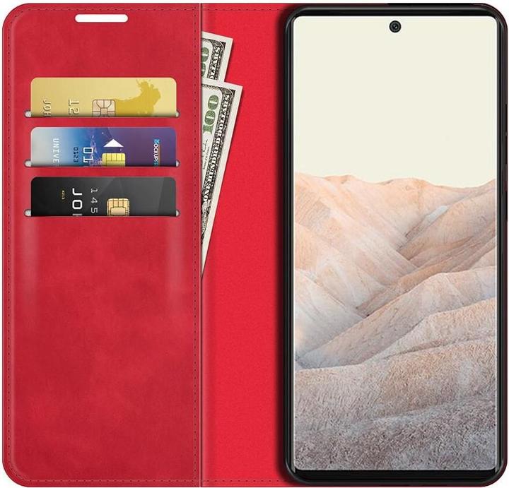 Produktbild Cover-Discount Google Pixel 6 Pro - Stand Flip Case Hülle rot (Google Pixel 6 Pro)