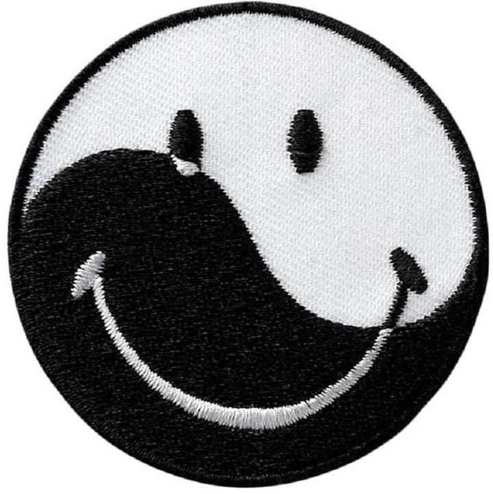 Immagine prodotto Mono Quick Mono-Quick Aufbügelbild Smiley Ying Yang 1 Stück, Breite: 5.5 (1 x)