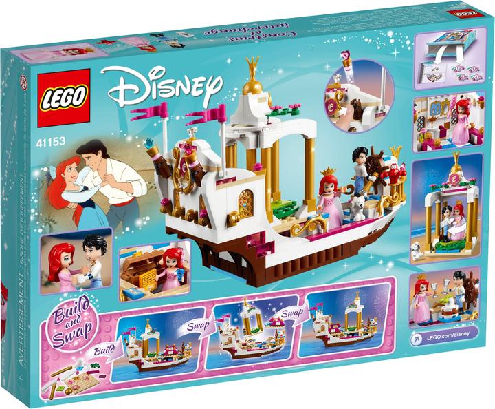 Actual product image LEGO Ariel royal wedding boat (41153, LEGO Disney)