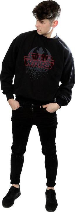 Actual product image Star Wars Mens The Last Jedi Shattered Emblem Sweatshirt (M)