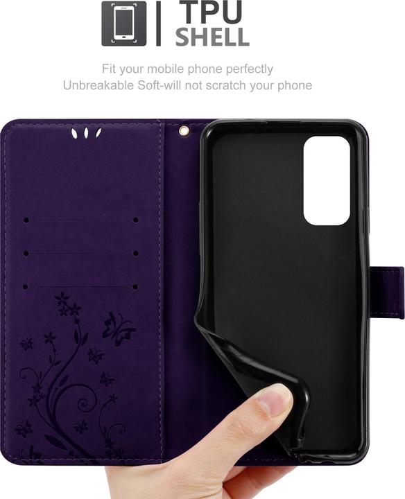 Actual product image Cadorabo Flower Book cover (OnePlus Nord 2 5G)