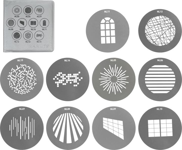 Nanlite Gobo Set 1 to FM Mount Projection Attachment (Various)