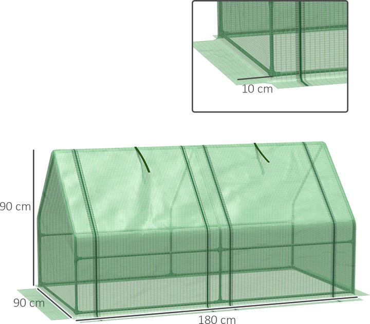 Image du produit Outsunny Serre avec système d'assemblage Structure