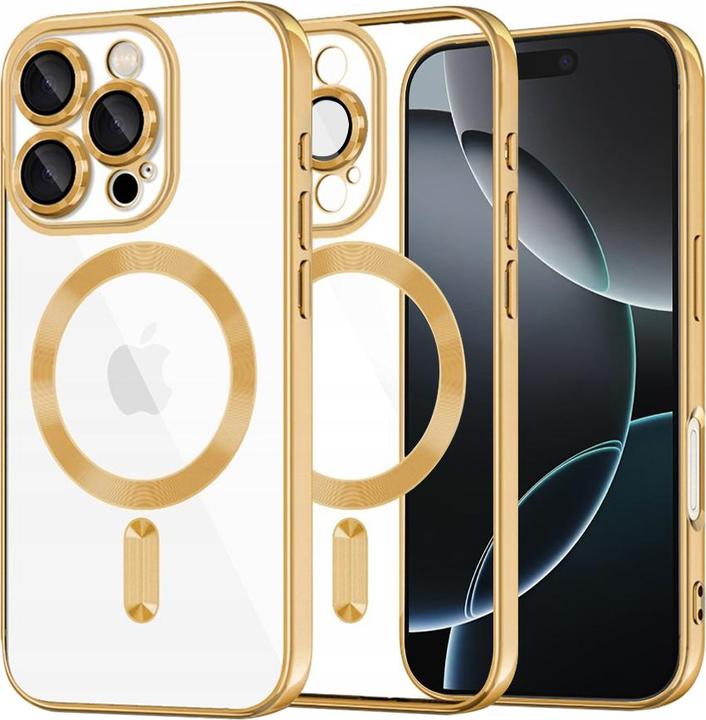 Actual product image Techsuit - Luxury Crystal MagSafe - iPhone 16 Pro - Gold (Apple iPhone 16 Pro)