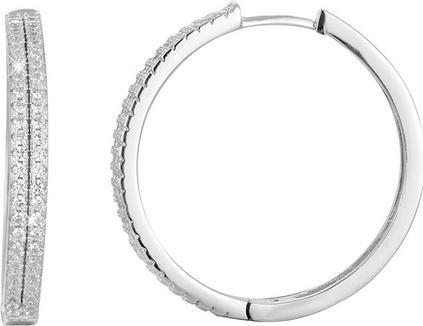 Beneto Round silver earrings AGU1153