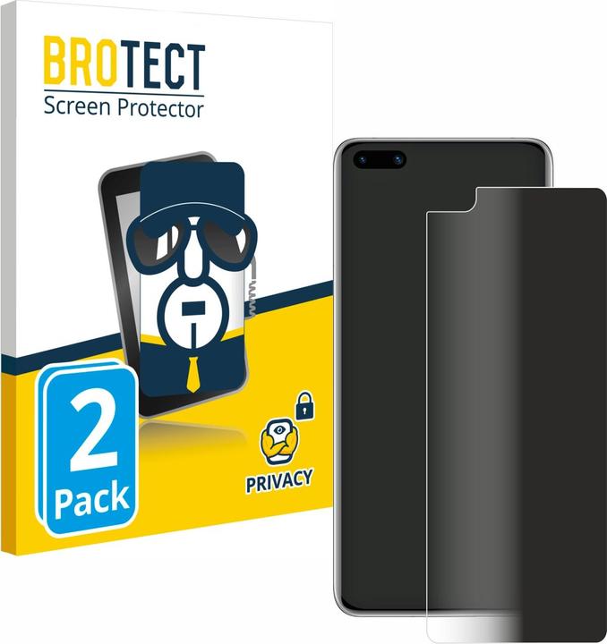 Produktbild BROTECT Sichtschutzfolie Anti-Spy Privacy Folie Blaulicht-Schutz (2 Stück, Huawei P40)