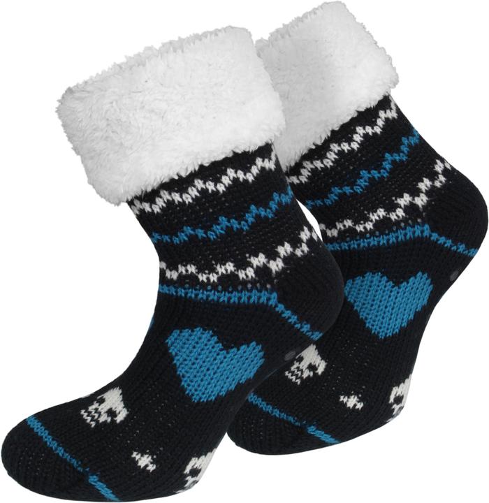 Image du produit Normani Chaussons tricotés avec ABS et motif norvégien (Une unité par pack, 40 - 44)