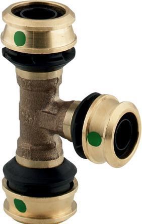 Viega Raxofix T-stykke 32 x 25 x 32 mm rødgods
