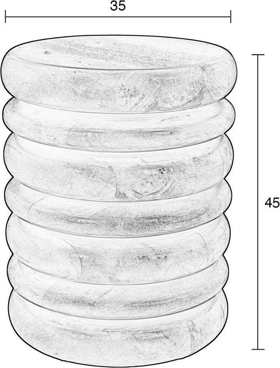 Actual product image Zuiver Disc Stool