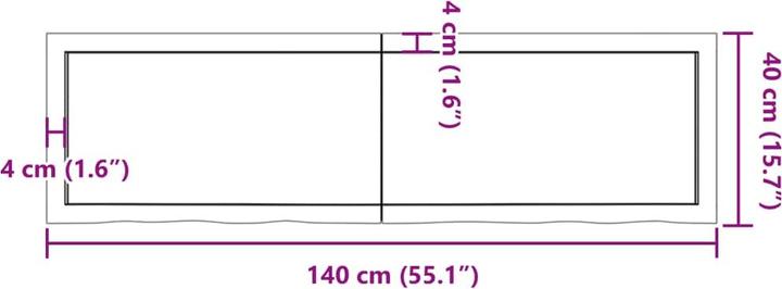 Image du produit VidaXL Saba (140 x 40 x 4 cm)