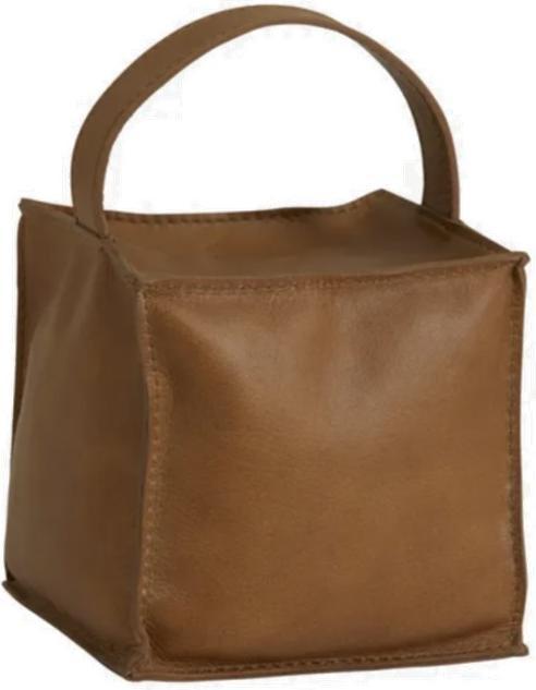 Productafbeelding Nordal COOK deurstopper, vierkant, leer, naturel