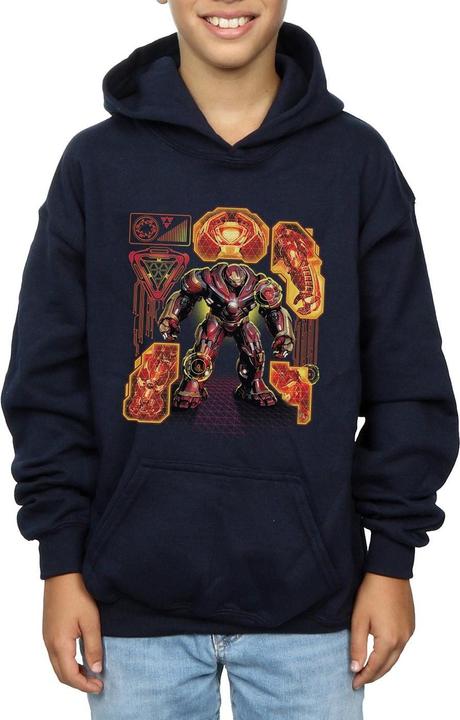 Image du produit - Sweat à capuche AVENGERS INFINITY WAR HULKBUSTER BLUEPRINT - Garçon (116)