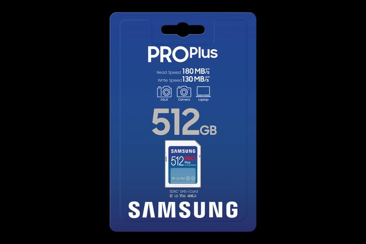 Image du produit Samsung PRO Plus (512 Go, SDXC, U3, UHS-I)
