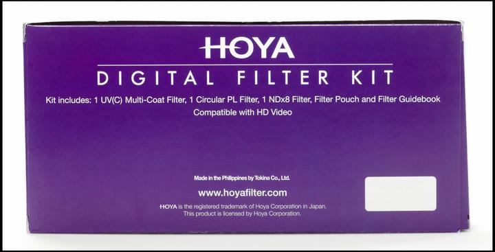 Image du produit Hoya Digital Filter Kit II (UV, CIR-PL & ND8) Filterset (37 mm, Filtre UV, Filtre gris neutre, Filtre polarisant, 37 mm)