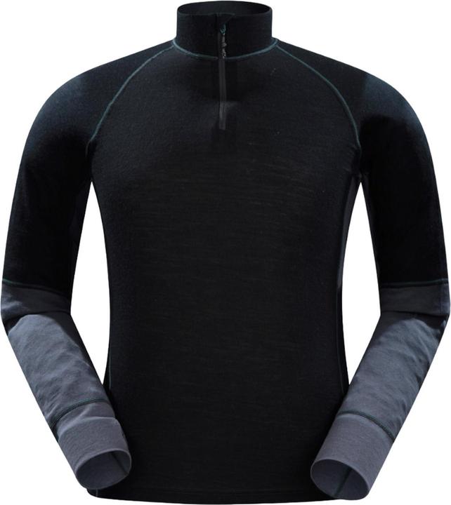 Actual product image Mountain Warehouse Mens Ultra Merino Wool Zip Neck Base Layer Top (XL)