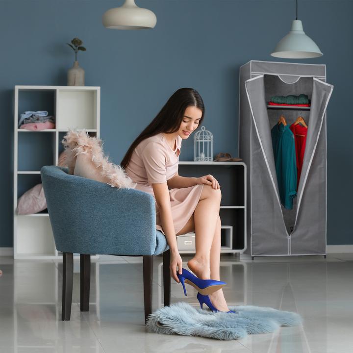 Image du produit Relaxdays Armoire en tissu (60 x 45 x 157 cm)
