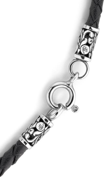 Immagine prodotto Rebel & Rose NL024-S-70 Collana Royal Crown Unisex 70cm (Cuoio, Argento 925, 50 cm)