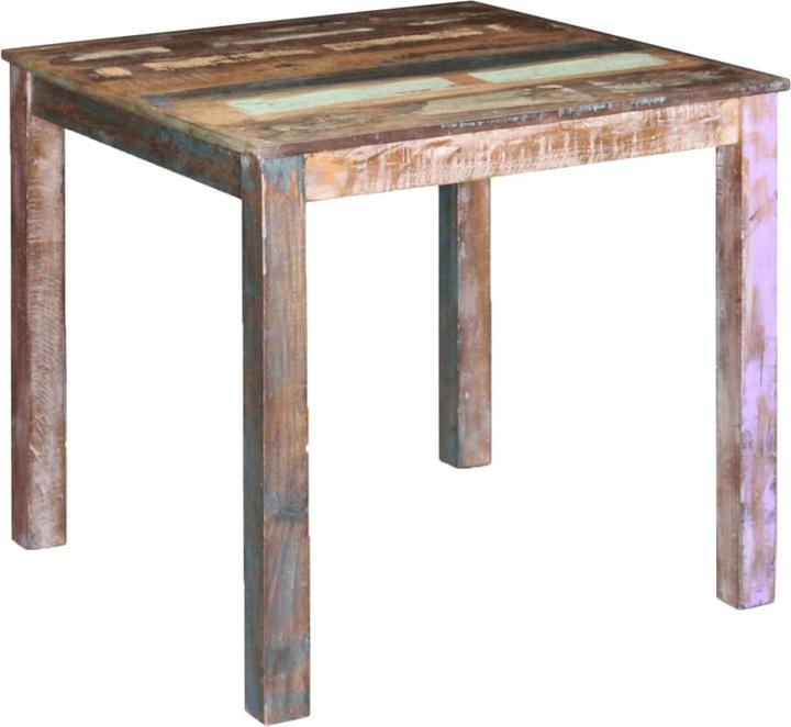 Produktbild VidaXL Esstisch Altholz 80x82x76 cm,Farbe: Mehrfarbig,Material (80 x 82 x 76 cm)