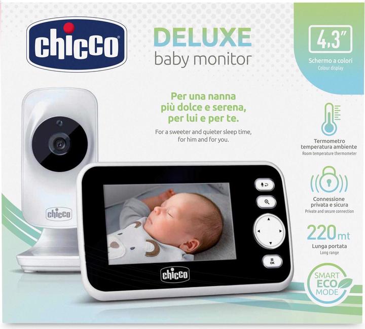 Immagine prodotto Chicco Baby Monitor Deluxe (Video e audio, 220 m)