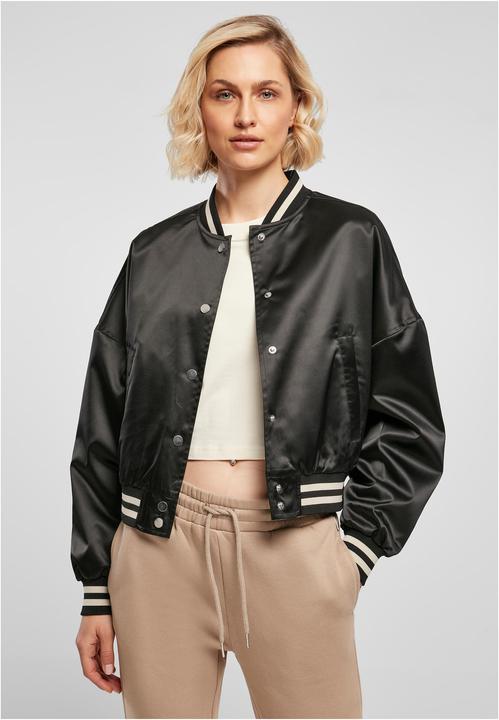 Actual product image Urban Classics College Jacket Ladies Short Oversized Satin (M)